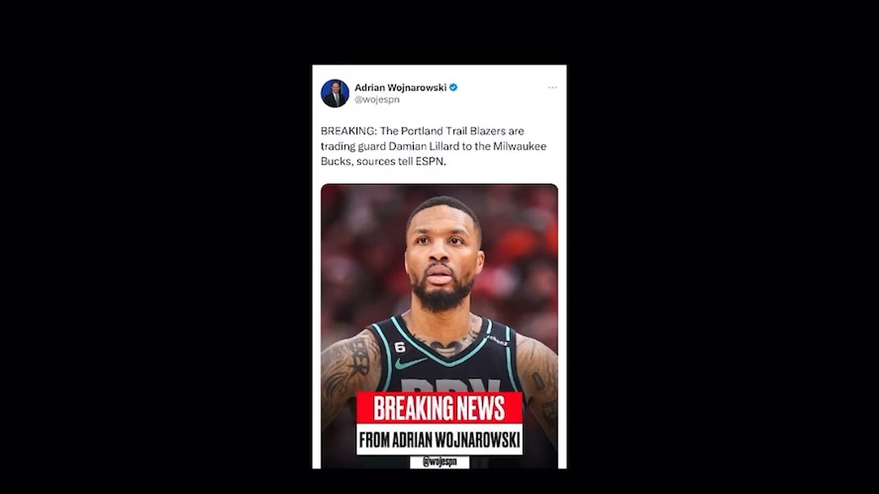 NBA Shockwave: Damian Lillard Joins Milwaukee Bucks in 3-Team Trade!" #damelillard #fearthedeer