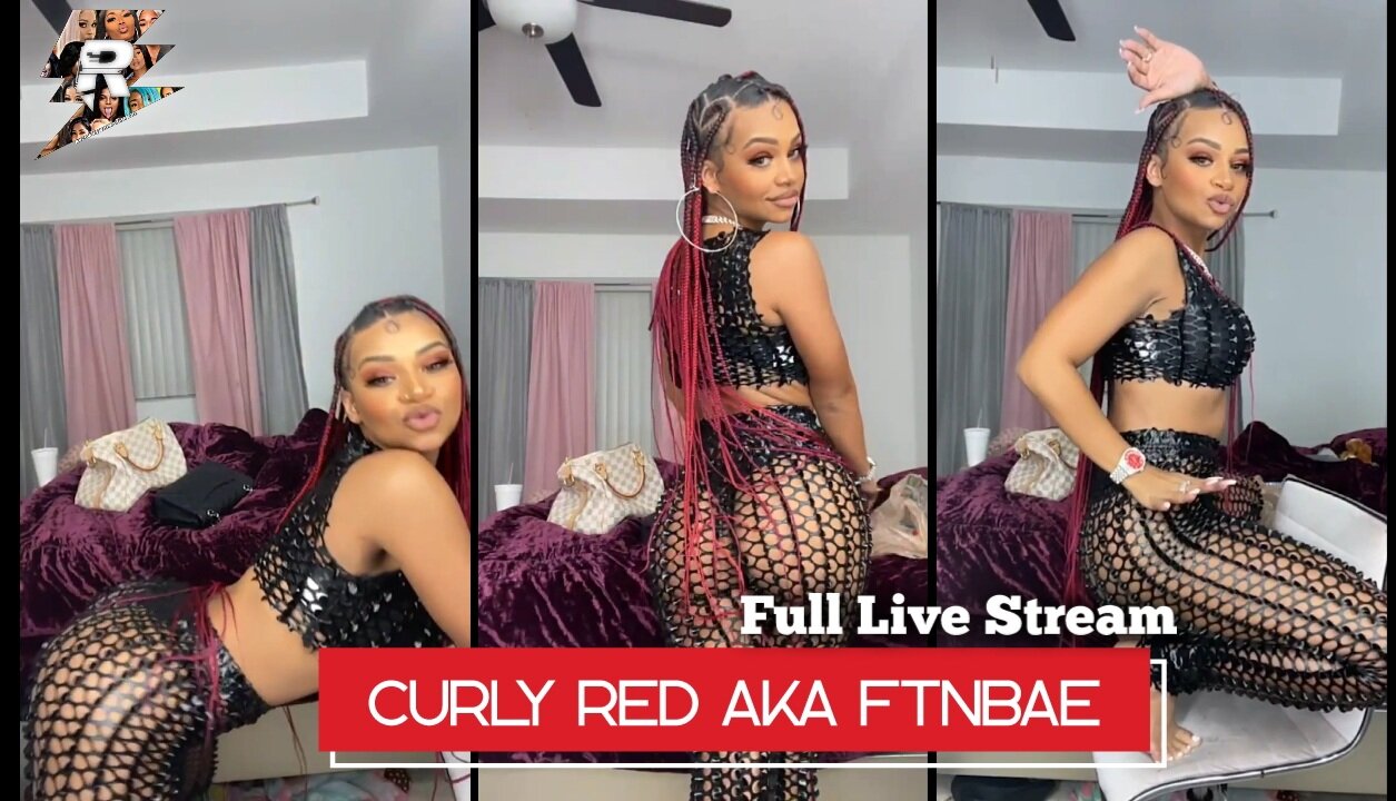 Curlyy Red aka FtnBae Twerking in sexy oufit