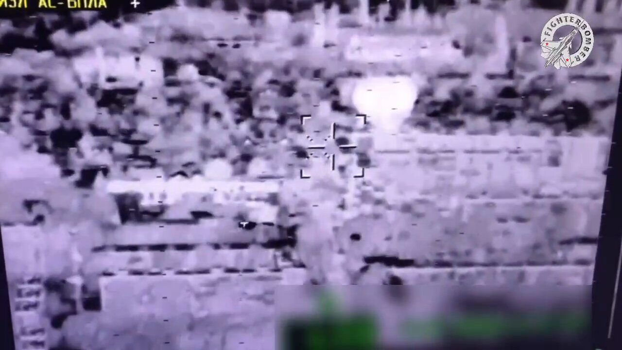 Ka-52 using a Project 305 missile on a Ukrainian position