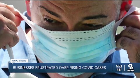 Businesses frustrated over rising COVID-19 cases