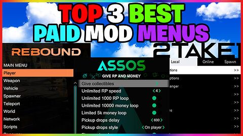 TOP 3 BEST Mod Menus | GTA Online