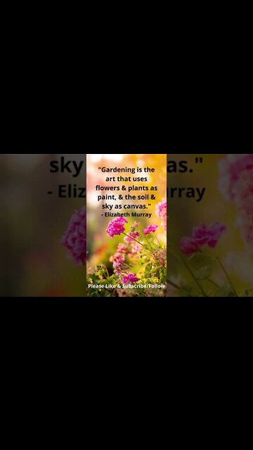 Gardening is the Art