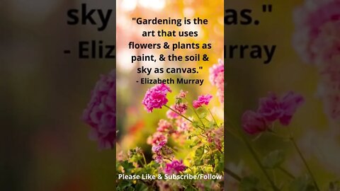 Gardening is the Art