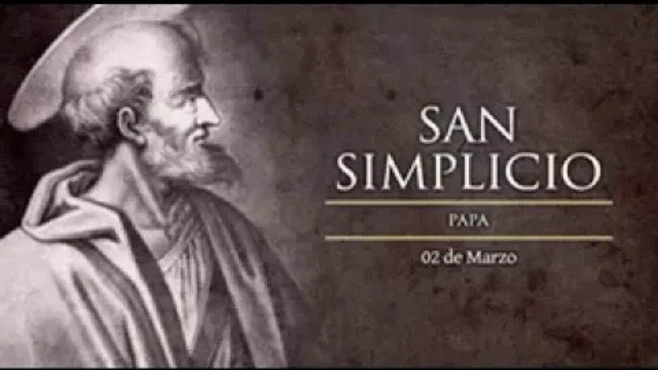 Hoy se conmemora al Papa San Simplicio