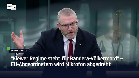 "Kiewer Regime steht für Bandera-Völkermord" – EU-Abgeordnetem wird Mikrofon abgedreht