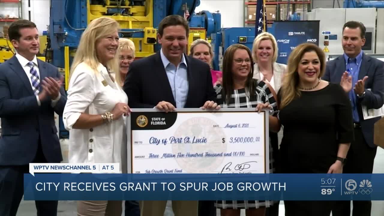 Port St. Lucie receives $3.5 million grant to spur job growth