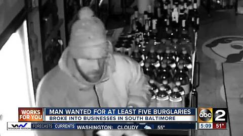 Police looking for South Baltimore business bandit