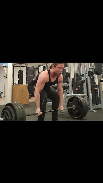 165 KGs x5 Deadlift