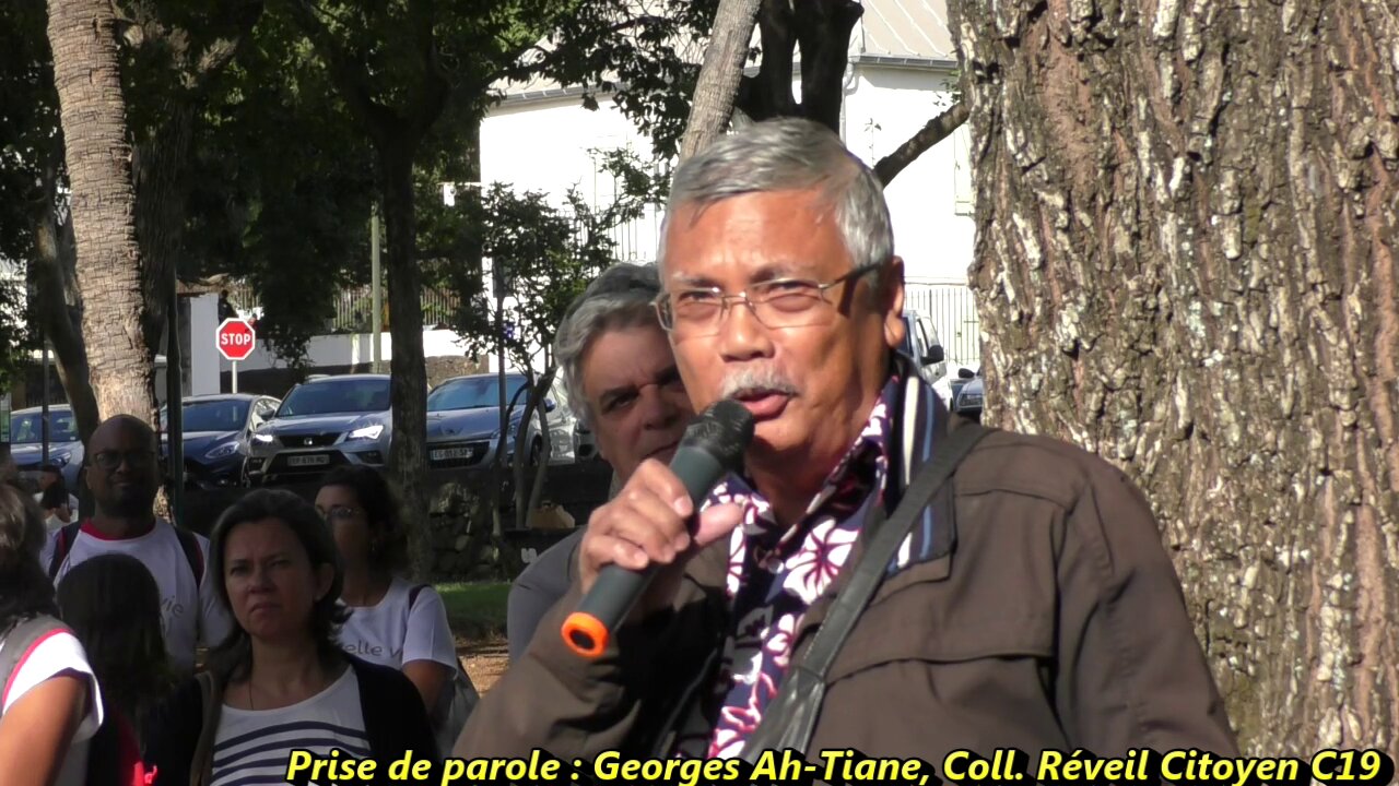 Prise de parole/Georges Ha-Tiane - Coll Réveil Citoyen C19 - Appel du 18 juin 2021 - La Réunion