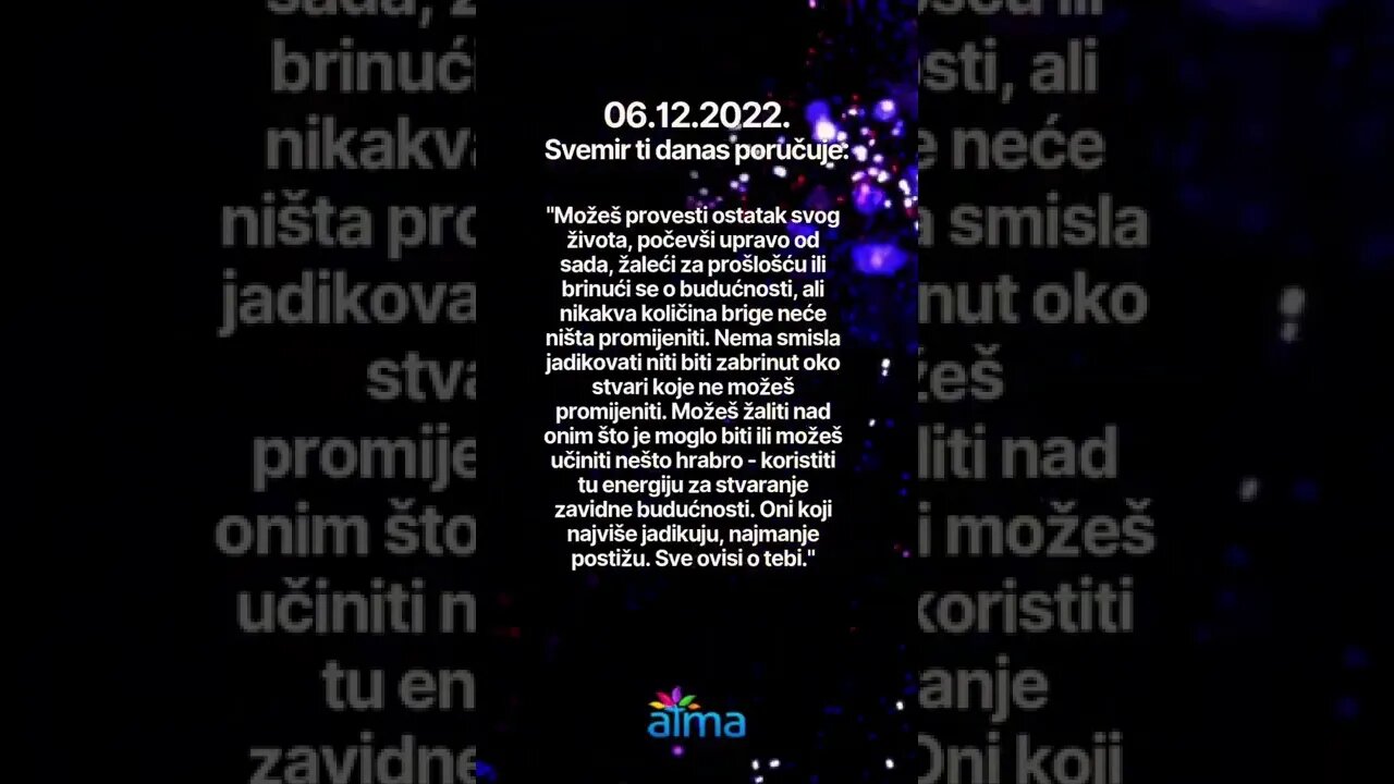 Poruka Svemira 06.12.2022. 💙