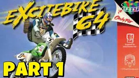 Let's Play Exitedbikes 64 - part 1 - Season mode Bronze Round