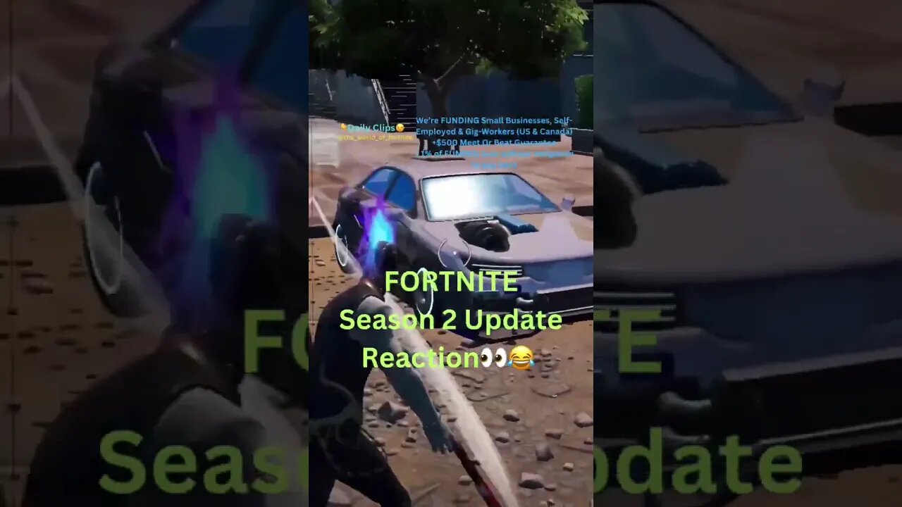 FORTNITE Season 2 Update Reaction👀😂 #fortnite #fortnitegiveaway #epicgames #fortniteseason2 #fps