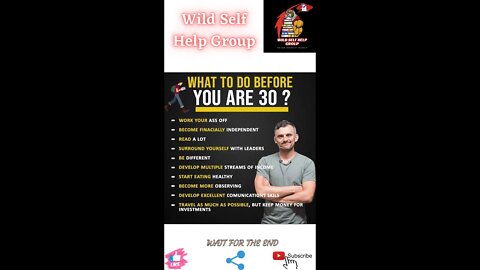 🔥What to do before you are 30🔥#shorts🔥#viralshorts🔥#motivation🔥#wildselfhelpgroup🔥