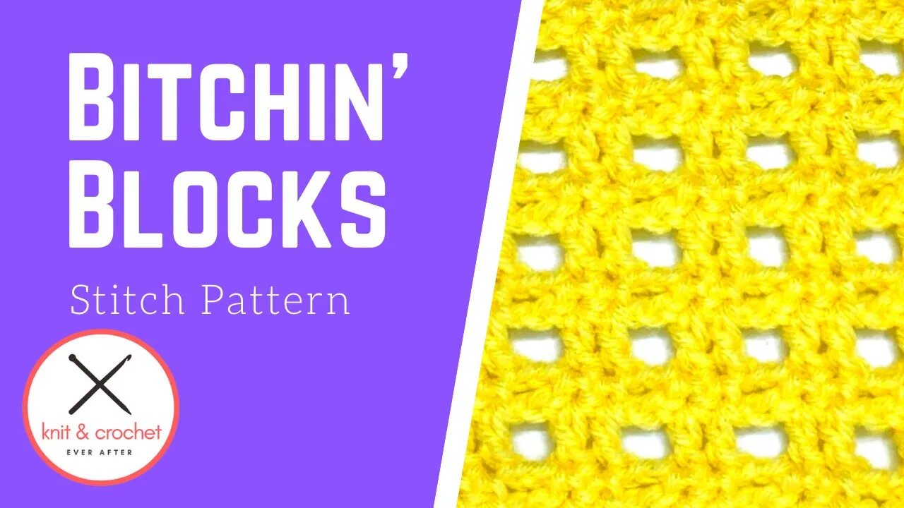 Bitchin' Blocks Crochet Stitch Pattern Tutorial