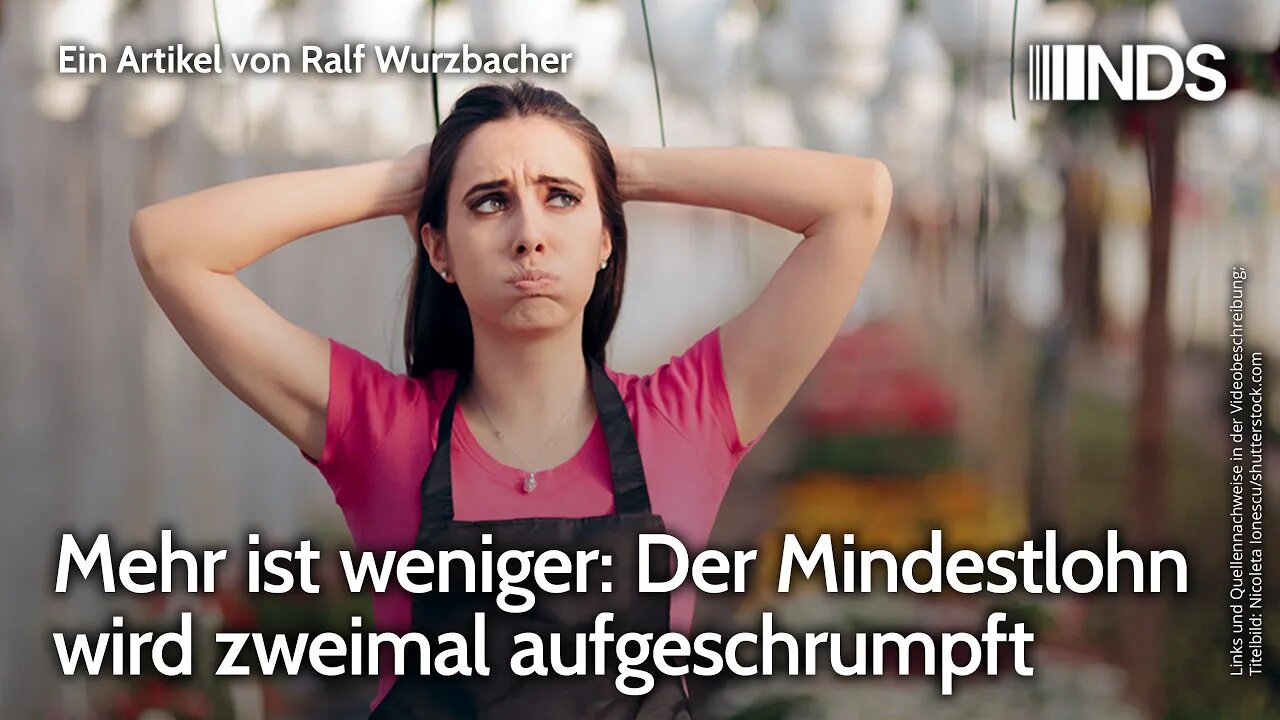 Mehr ist weniger: Der Mindestlohn wird zweimal aufgeschrumpft | Ralf Wurzbacher | NDS-Podcast