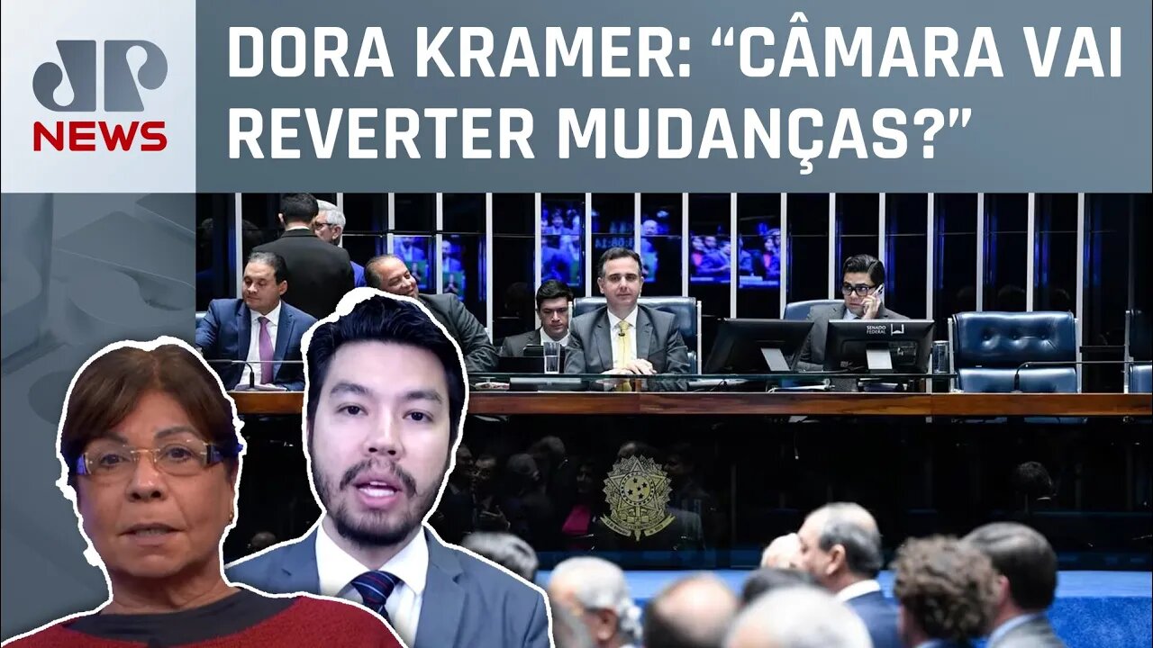 Senado vota destaques do arcabouço fiscal; Nelson Kobayashi e Dora Kramer analisam