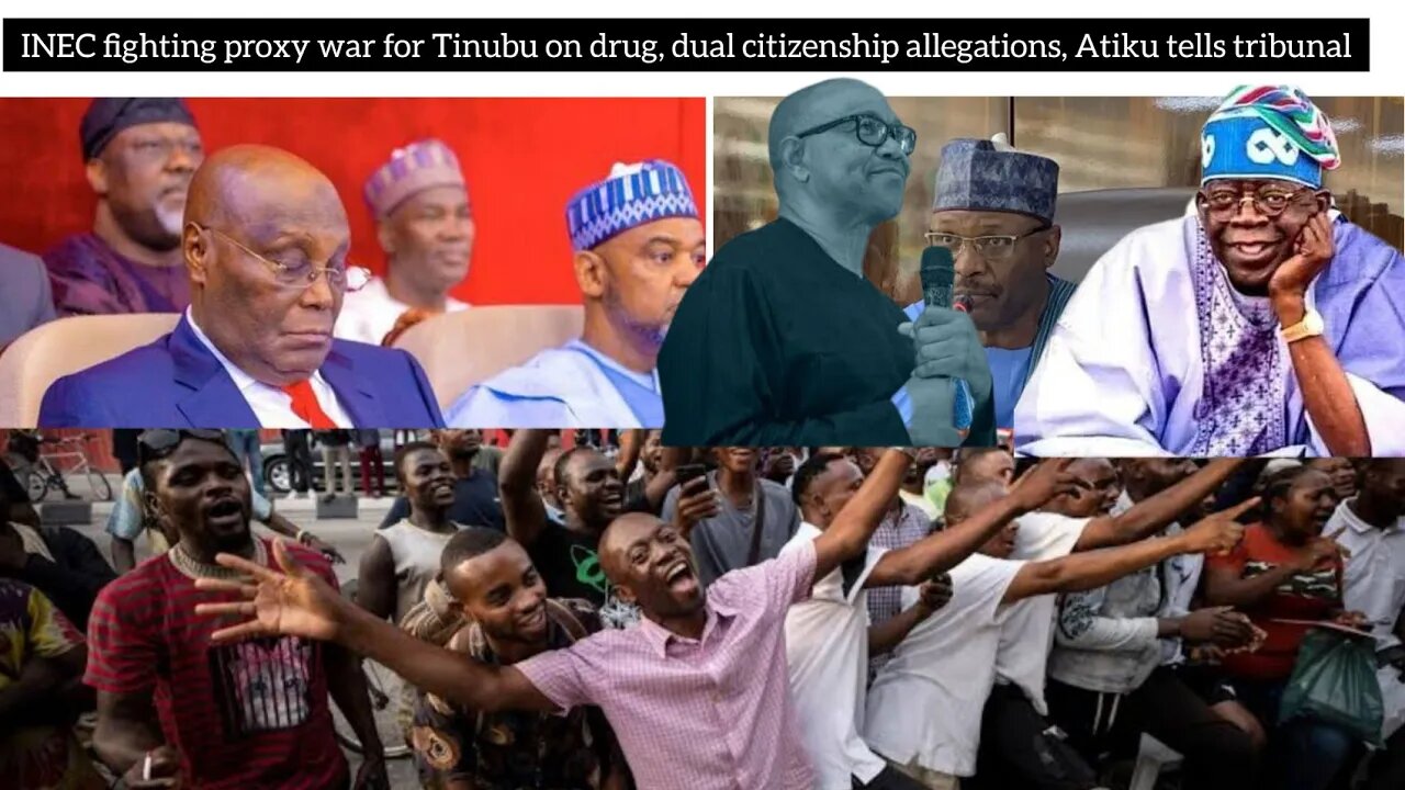 INEC fighting proxy war for Tinubu on drug, dual citizenship allegations, Atiku tells tribunal