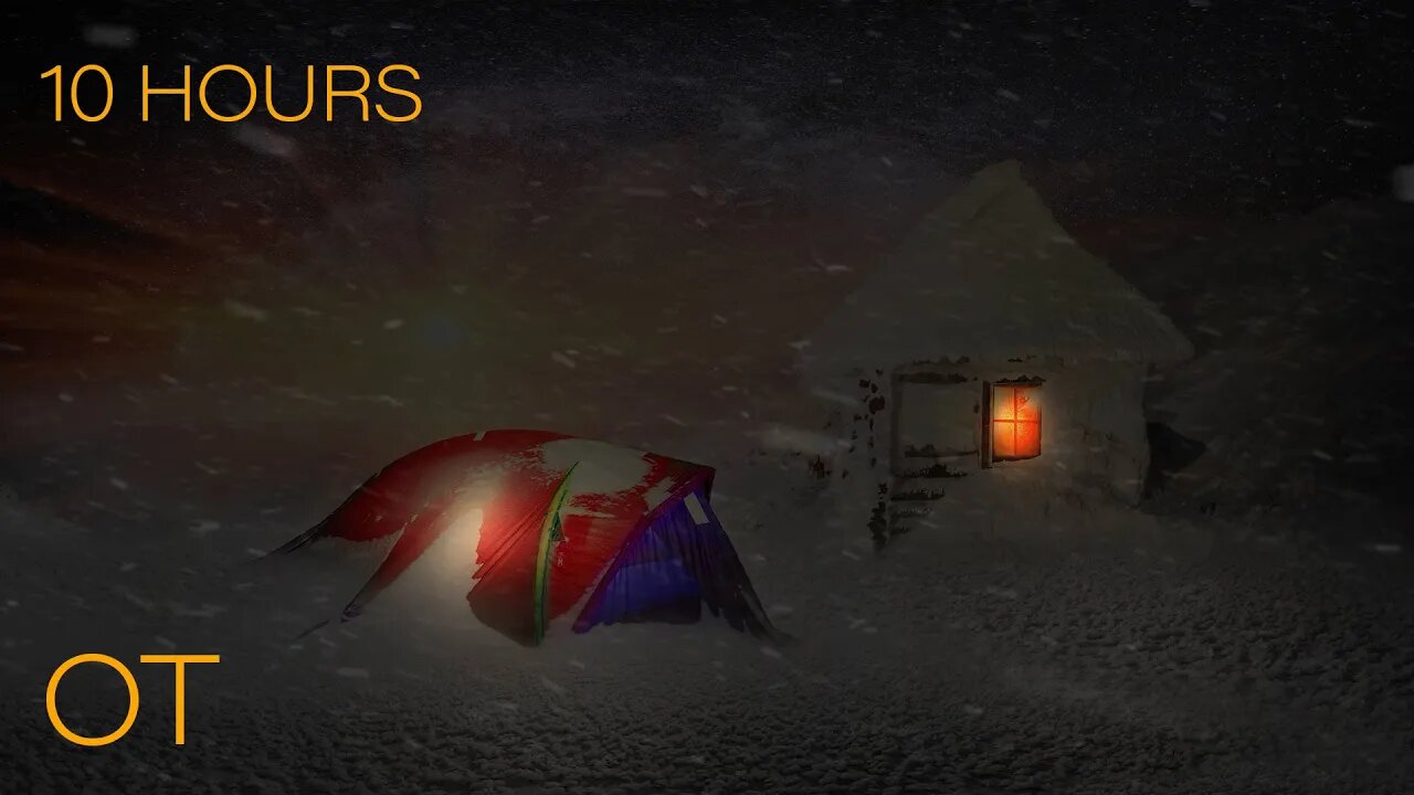 Someone Has to Sleep in the Tent | Fantasy Blizzard | Howling Wind & Blowing Snow Ambience |10 HOURS