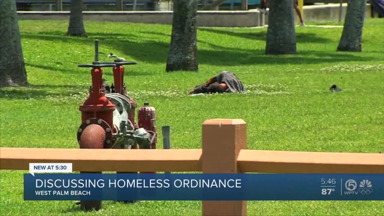 West Palm Beach proposes ordinance to prohibit camping and sleeping in public areas