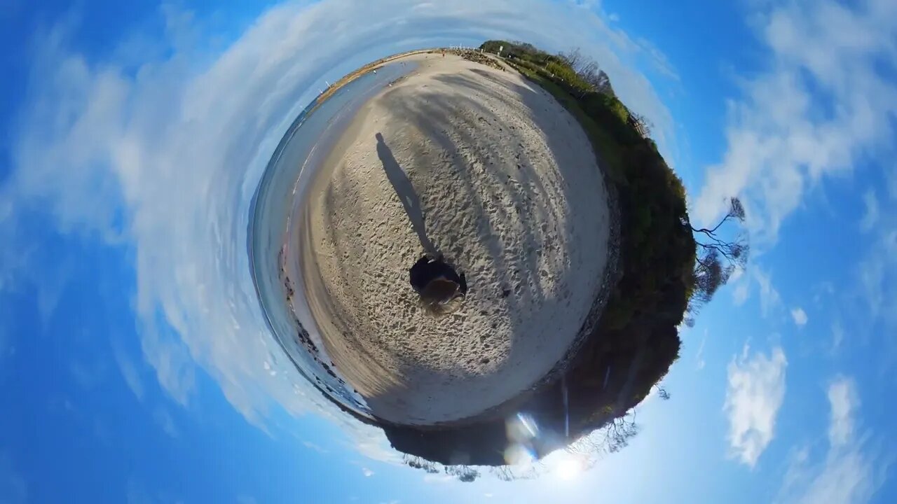 Bastion Point Beach Walk 24 Sep 2022 360 Tiny Planet