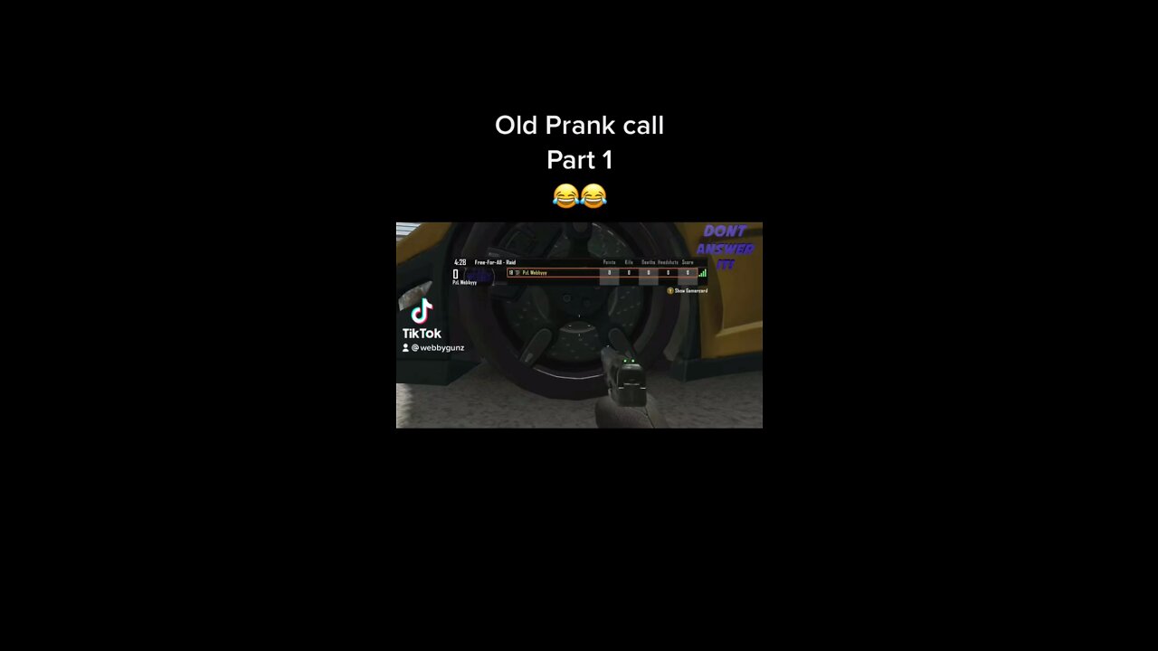 PRANK CALL CAR GARAGE COD:PART 1