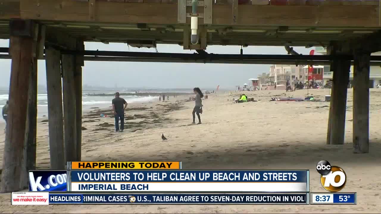 Volunteers help clean up Imperial Beach shores, streets