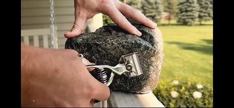 ASMR | Giving A Rock A Haircut