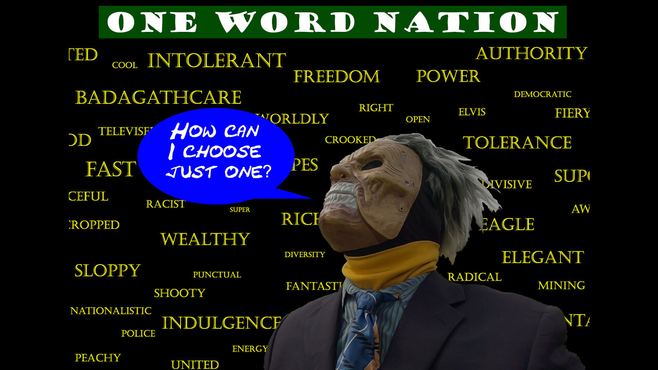 Joe Brandon's One Word for the Nation