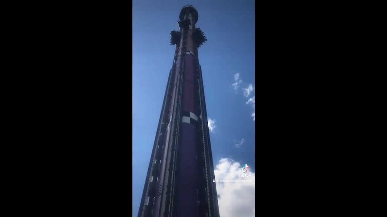 280 feet ride called drop tower at Canada’s wonderland