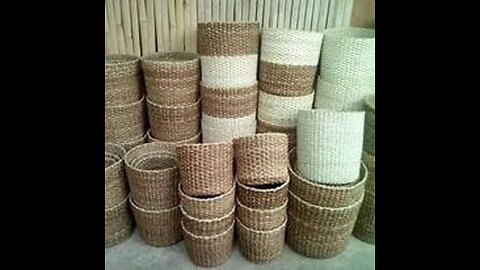 Making a basket from Pandan Leaves beginning to end process