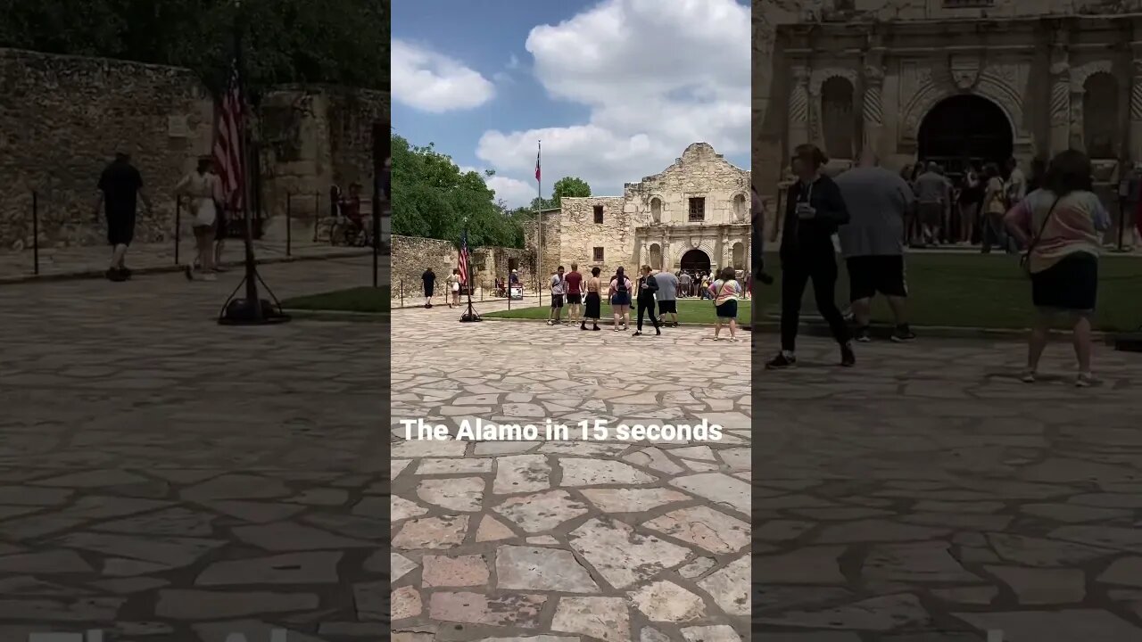 The Alamo in 15 Seconds #thealamo #texas #sanantonio #comeandtakeit #vacation #freedom