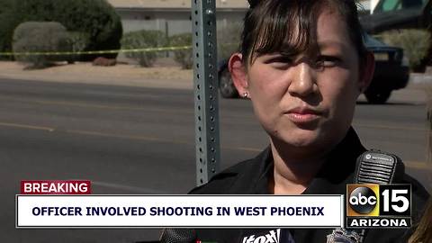 Glendale officer injured in shooting in west Phoenix