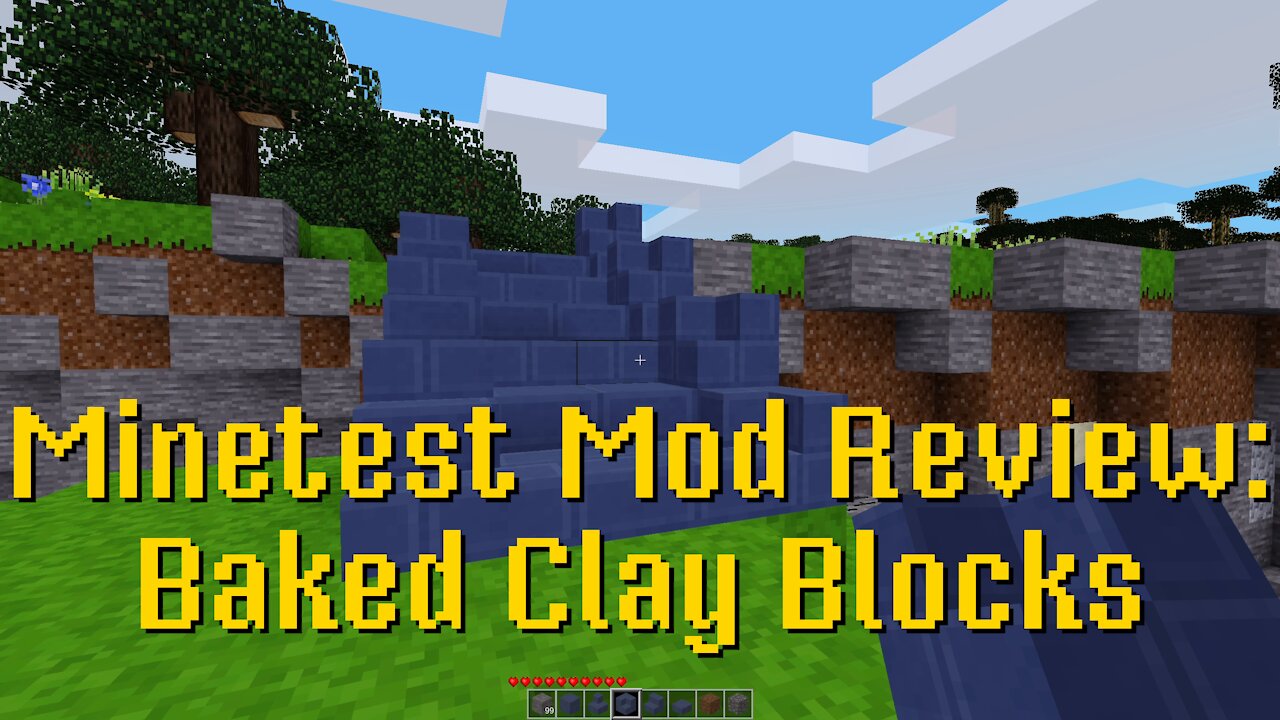 Minetest Mod Review: Baked Clay Blocks