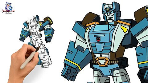 How to Draw Kup G1 Transformers - Step by Step