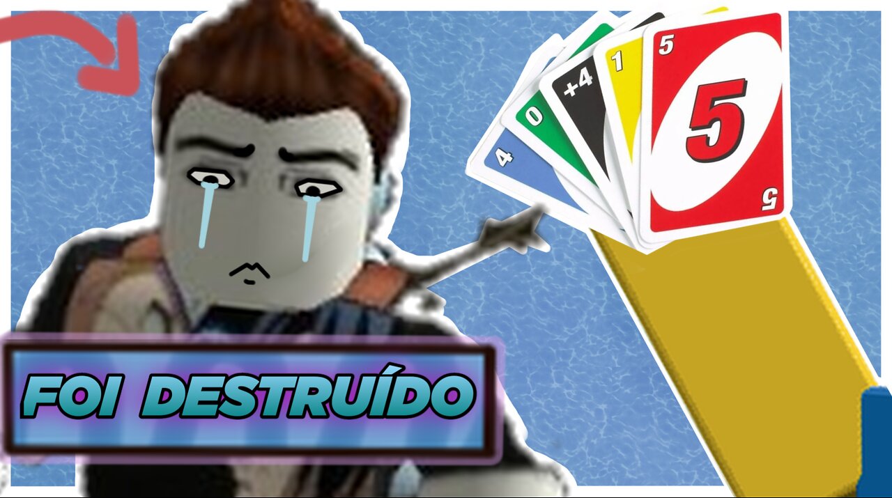 Essa partida de Uno destruiu ele completamente! - Uno Roblox