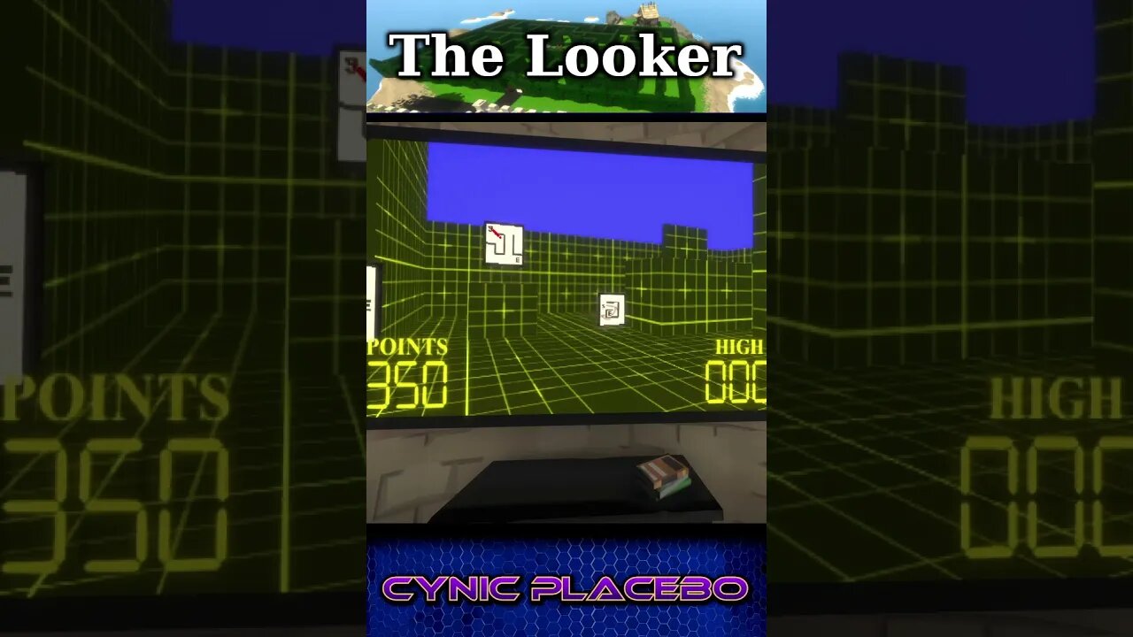 Game within a Game makes me STRUGGLE for a decent score | "The Looker" #shorts #indiegame #4thwall