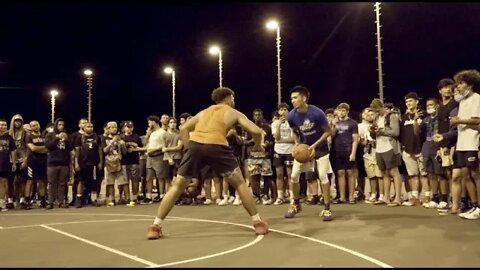 1v1 Against ELITE Hawaiian Hoopers IN HAWAII w/ HUGE Crowd!! (Almost Arrested)