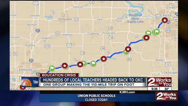 110-mile "March for Education" to begin Wednesday morning