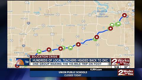 110-mile "March for Education" to begin Wednesday morning