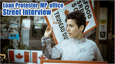 Loan Protester at Toronto MP office