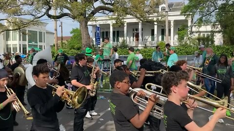 Marching in New Orleans Parade