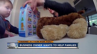 Small business owner adopts the families of two government workers