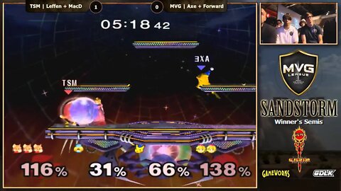 MVG Sandstorm: Doubles WS - TSM | Leffen + MacD vs. MVG | AXE + Forward