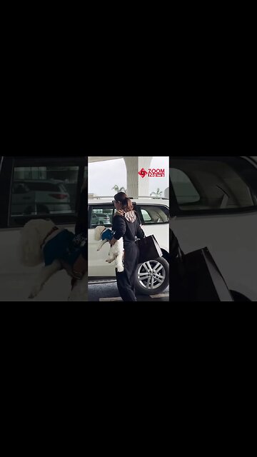 Deepti Sadhwani Lovely Moments With Her Pet At Mumbai Airport 😎📸✈️