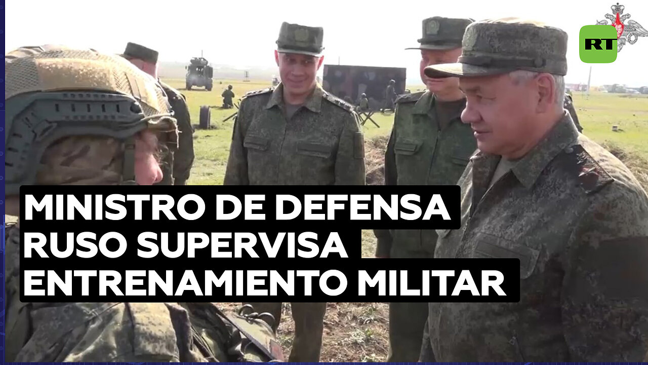 Ministro de Defensa ruso inspecciona el entrenamiento de combate de militares en el sur de Rusia