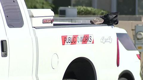 Pedestrian dead after being hit by Clark County truck