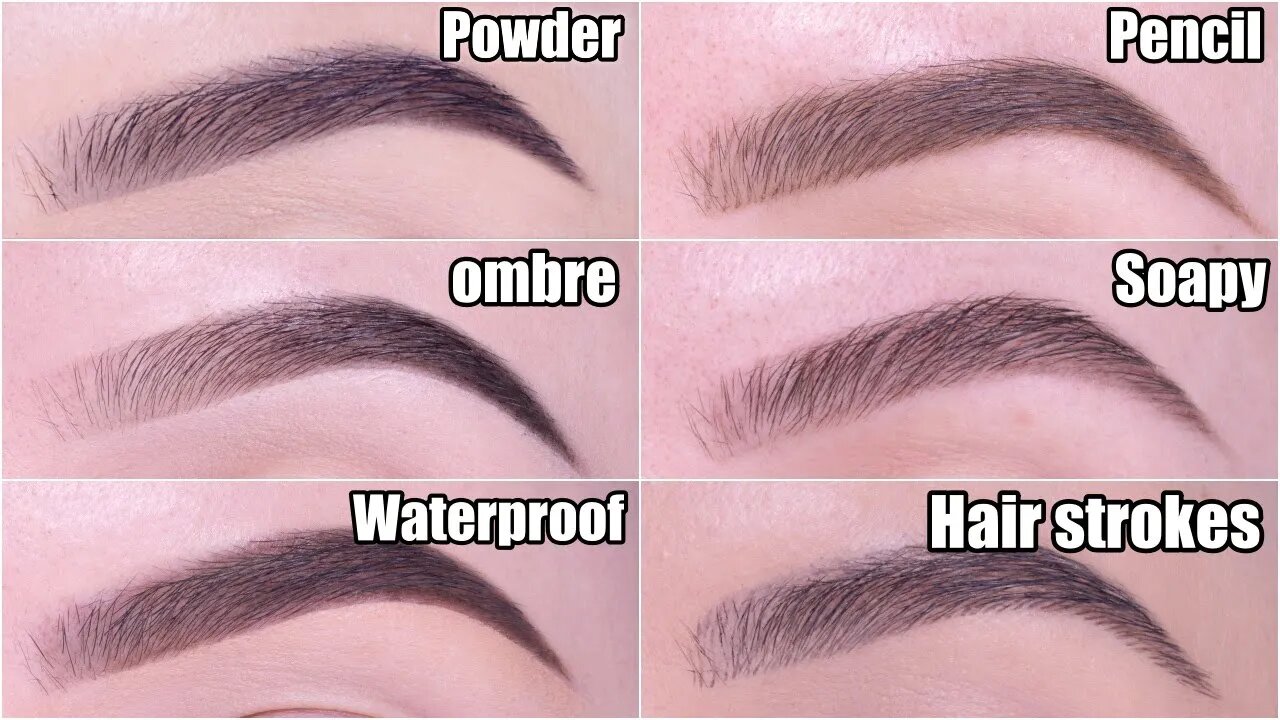 6 Different Eyebrow Styles | HOW TO Fill In Your Eyebrows Tutorial