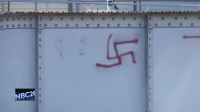 Swastika graffiti causing unease in De Pere