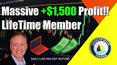 Achieving $1,500 Profit Lifetime Member Stock Market Profit