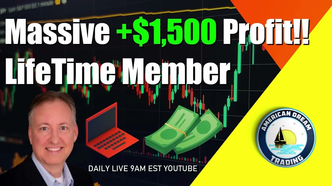 Achieving $1,500 Profit Lifetime Member Stock Market Profit